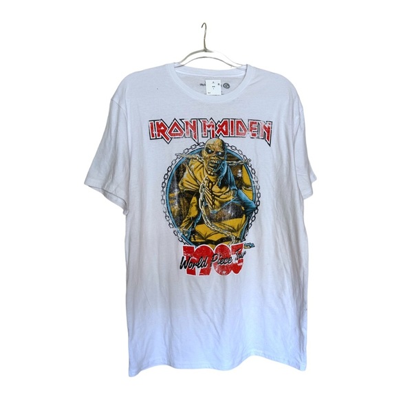 Iron Maiden World Piece 1983 Tour Licensed Tee Size Large - Picture 2 of 5